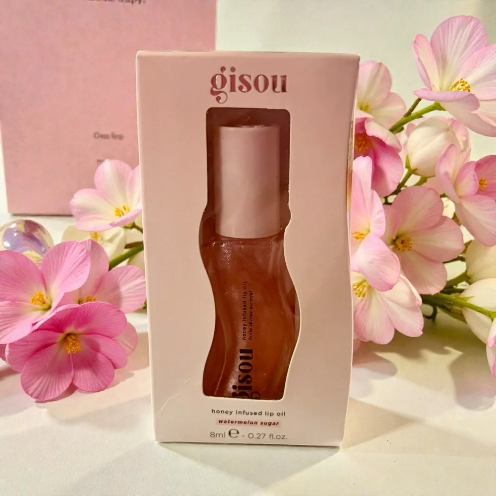💎 Gisou Honey Infused Hydrating Lip Oil Watermelon Sugar Full-Size New In Box